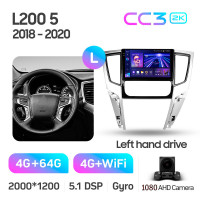 Штатная магнитола Teyes CC3 4+64 Gb Mitsubishi L200 5 2018-2020 (F2) 9" 2k