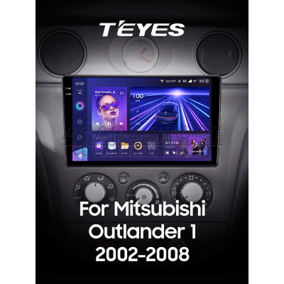 Штатная магнитола Teyes CC3 4+64 Gb Mitsubishi Outlander 1 2002-2008 (F2) 9" 2k