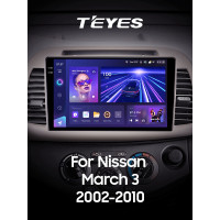 Штатна магнітола Teyes CC3 4+64 Gb Nissan March Micra 3 K12 2002-2010 9" 2k