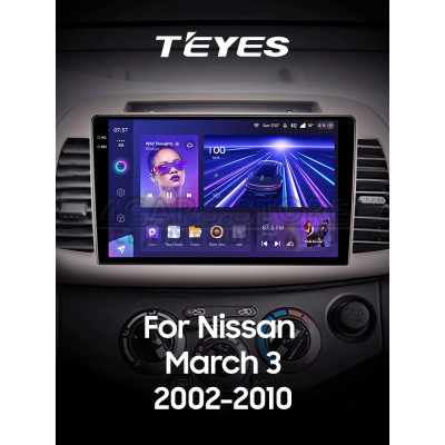 Штатная магнитола Teyes CC3 6+128 Gb Nissan March Micra 3 K12 2002-2010 9" 2k