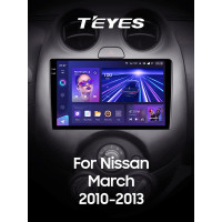 Штатна магнітола Teyes CC3 4+64 Gb Nissan March Micra K13 2010-2013 9" 2k
