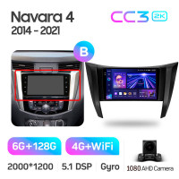 Штатная магнитола Teyes CC3 6+128 Gb Nissan Navara D23 IV 4 2014-2021 (B) 9" 2k (L1)