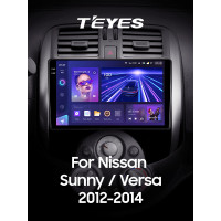 Штатная магнитола Teyes CC3 4+64 Gb Nissan Sunny Versa C17 2012-2014 9" 2k