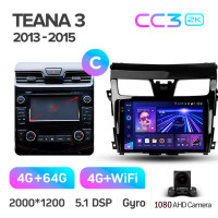 Штатная магнитола Teyes CC3 4+64 Gb Nissan Teana J33 2013-2015 (C) 10" 2k