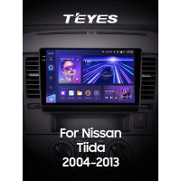 Штатна магнітола Teyes CC3 6+128 Gb Nissan Tiida C11 2004-2013 (F2) 9" 2k