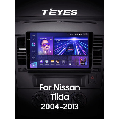 Штатна магнітола Teyes CC3 6+128 Gb Nissan Tiida C11 2004-2013 (F2) 9" 2k