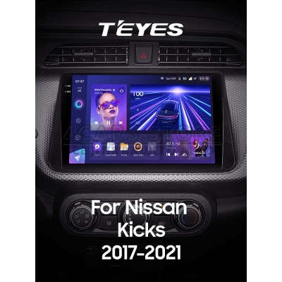 Штатная магнитола Teyes CC3 6+128 Gb Nissan Kicks P15 2017-2021 10" 2k