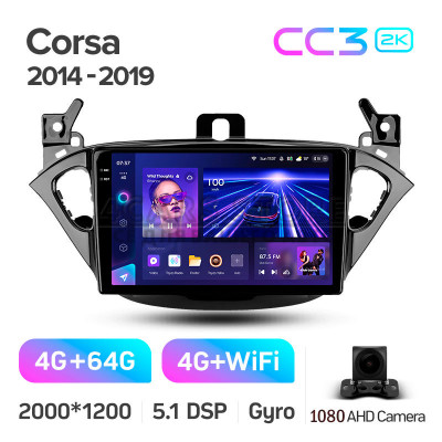 Штатная магнитола Teyes CC3 4+64 Gb Opel Corsa 2014-2019 9" 2k Штатная магнитола Teyes CC3 4+64 Gb Opel Corsa 2014-2019 9" 2k