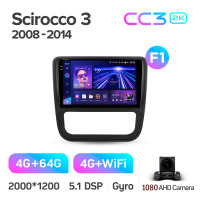 Штатна магнітола Teyes CC3 4+64 Gb Volkswagen Scirocco 3 III Mk3 2008-2014 (F1) 9" 2k