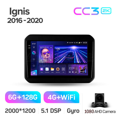 Штатна магнітола Teyes CC3 6+128 Gb Suzuki Ignis 2016-2020 9" 2k