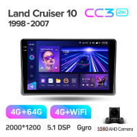 Штатна магнітола Teyes CC3 4+64 Gb Toyota Land Cruiser 10 J100 100 1998-2007 9" 2k