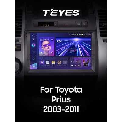 Штатная магнитола Teyes CC3 4+64 Gb Toyota Prius XW20 II 2 2003-2011 (F1) 9" 2k
