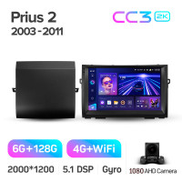 Штатная магнитола Teyes CC3 6+128 Gb Toyota Prius XW20 II 2 2003-2011 (F1) 9" 2k