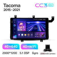 Штатная магнитола Teyes CC3 4+64 Gb Toyota Tacoma N300 2015-2021 (F1) 9" 2k