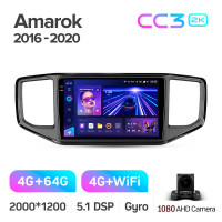 Штатна магнітола Teyes CC3 4+64 Gb Volkswagen Amarok 1 2016-2020 9" 2k (L1)