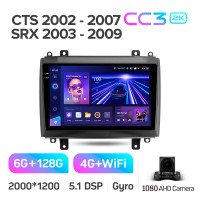 Штатная магнитола Teyes CC3 6+128 Gb Cadillac CTS 2002-2007 SRX 2003-2009 10" 2k (L1)
