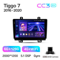 Штатная магнитола Teyes CC3 6+128 Gb Chery Tiggo 7 1 2016-2020 (F1) 9" 2k (L1)