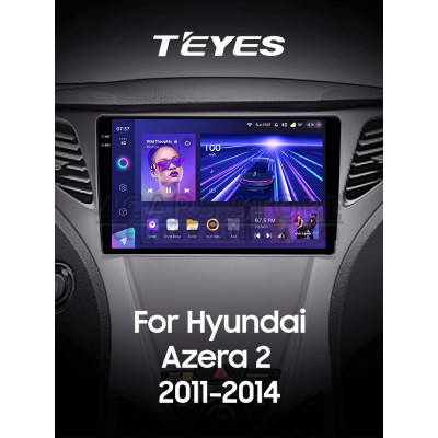 Штатна магнітола Teyes CC3 4+64 Gb Hyundai Azera 2 II 2011-2014 9" 2k (L2)