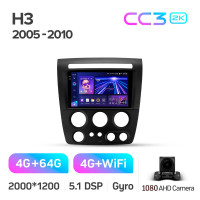 Штатна магнітола Teyes CC3 4+64 Gb Hummer H3 1 2005-2010 9" 2k (L1)