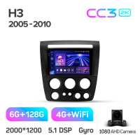 Штатная магнитола Teyes CC3 6+128 Gb Hummer H3 1 2005-2010 9" 2k (L1)