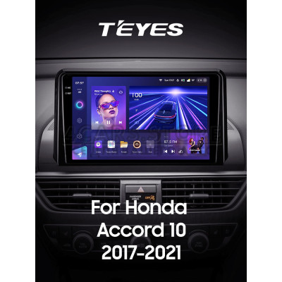 Штатна магнітола Teyes CC3 4+64 Gb Honda Accord 10 CV X 2017 - 2021 (A) 9" 2k
