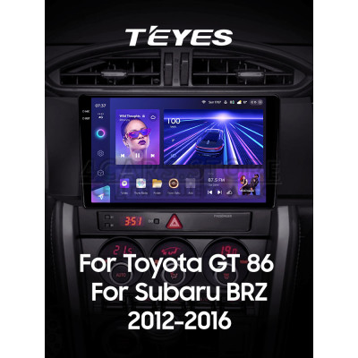 Штатна магнітола Teyes CC3 4+64 Gb Toyota GT 86 For Subaru BRZ (Left hand drive) 2012-2016 9" 2k