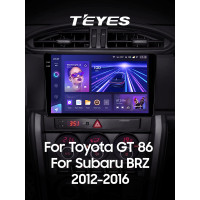 Штатная магнитола Teyes CC3 6+128 Gb Toyota GT 86 для Subaru BRZ (Left hand drive) 2012-2016 9" 2k