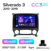 Штатна магнітола Teyes CC3 4+64 Gb Chevrolet Silverado 3 GMTK2 2013-2019 10" 2k
