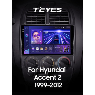 Штатна магнітола Teyes CC3 4+64 Gb Hyundai Accent II 2 LC2 (F1) 1999-2012 9" 2k