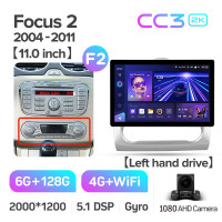 Штатная магнитола Teyes CC3 6+128 Gb Ford Focus 2 Mk 2 2004-2011 (F2) 11" 2k