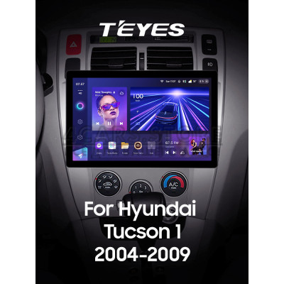 Штатная магнитола Teyes CC3 6+128 Gb Hyundai Tucson 1 2004-2009 11" 2k