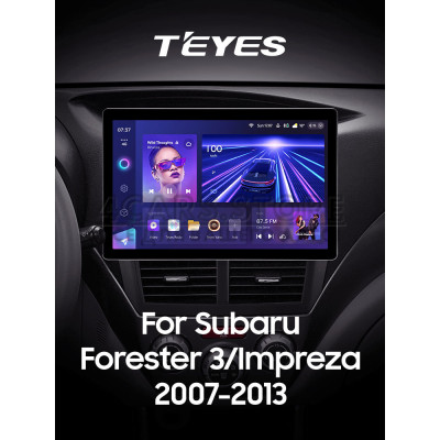 Штатна магнітола Teyes CC3 6+128 Gb Subaru Forester 3 SH 2007-2013 For Subaru Impreza GH GE 2007-2011 11" 2k