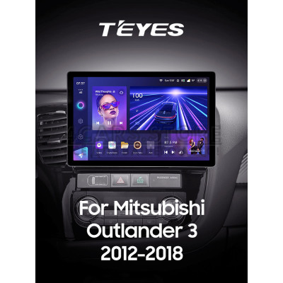 Штатная магнитола Teyes CC3 6+128 Gb Mitsubishi Outlander 3 GF0W GG0W 2012-2018 (B) 13" 2k
