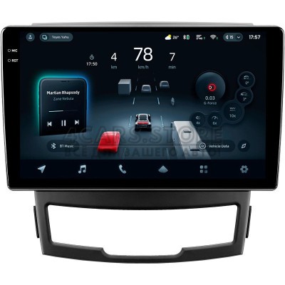 Штатная магнитола Teyes CC4 Pro 12+256 Gb SsangYong Korando 3 Actyon 2 2010-2013 9" 2k