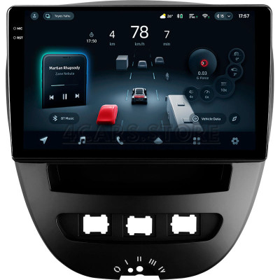 Штатна магнітола Teyes CC4 Pro 8+128 Gb Peugeot 107 Toyota Aygo 2005-2014 10" 2k