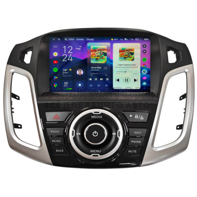 Штатная магнитола Teyes CC4 Pro 8+128 Gb Ford Focus 3 2012-2019 A-MOD Silver 9" 2k