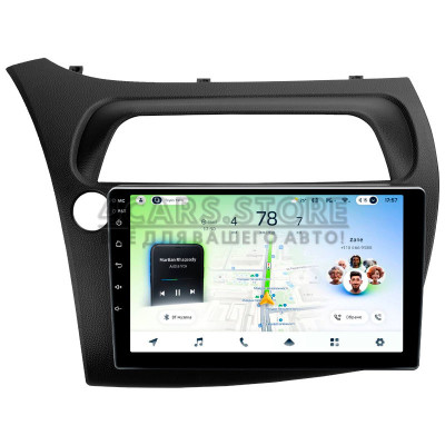 Штатная магнитола Teyes CC4L 6+64 Gb Honda Civic Hatchback (Left hand drive) 2006-2012 9" (L2)