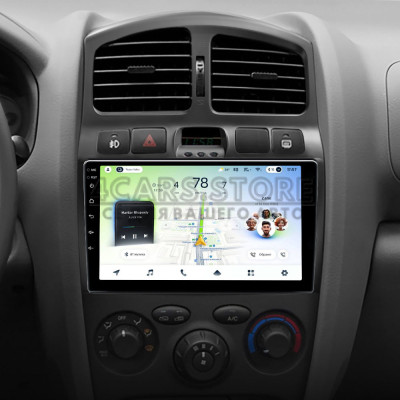 Штатна магнітола Teyes CC4L 6+64 Gb Hyundai Santa Fe SM 2000-2012 For JAC S1 (Rein) 1 2007-2013 9"
