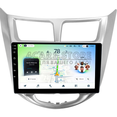 Штатна магнітола Teyes CC4L 6+64 Gb Hyundai Solaris 1 2010-2016 9"