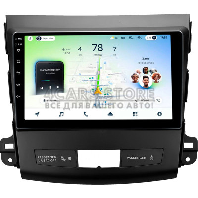 Штатная магнитола Teyes CC4L 6+64 Gb Mitsubishi Outlander 2 CW0W 2005-2013 / Citroen C-Crosser 1 2007-2013 / Peugeot 4007 2007-2012 (B) 9"
