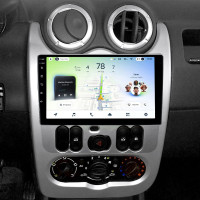 Штатная магнитола Teyes CC4L 6+64 Gb Renault Logan 1 Sandero For Dacia Duster 2009-2017 9"