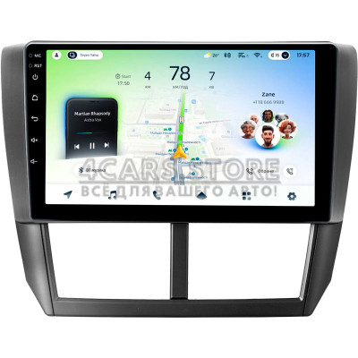 Штатная магнитола Teyes CC4L 6+64 Gb Subaru Forester 3 SH 2007-2013 For Subaru Impreza GH GE 2007-2011 9"