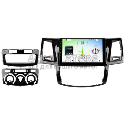 Штатна магнітола Teyes CC4L 6+64 Gb Toyota Fortuner 1 AN50 AN60 HILUX Revo Vigo (F2) 2005-2007 9"