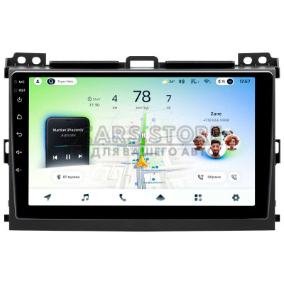 Штатна магнітола Teyes CC4L 6+64 Gb Toyota Land Cruiser Prado 120 3 III For Lexus GX470 GX 470 J120 2002-2009 (F1) (A) 9"