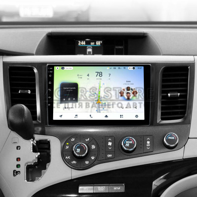 Штатна магнітола Teyes CC4L 6+64 Gb Toyota Sienna 3 XL30 2010 - 2014 9"