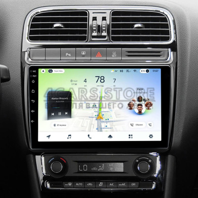 Штатная магнитола Teyes CC4L 6+64 Gb Volkswagen POLO 5 (F1) 2008-2020 9"