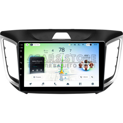 Штатна магнітола Teyes CC4L 6+64 Gb Hyundai Creta IX25 2015-2019 10"