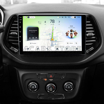 Штатная магнитола Teyes CC4L 6+64 Gb Jeep Compass 2 MP 2016-2018 10"
