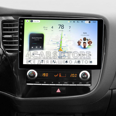 Штатна магнітола Teyes CC4L 6+64 Gb Mitsubishi Outlander 3 III GF0W GF0W GG0W 2018 - 2021 10"