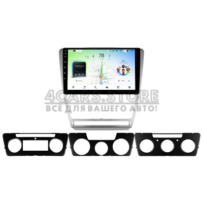 Штатная магнитола Teyes CC4L 6+64 Gb Skoda Octavia 2 A5 2008-2013 10" silver